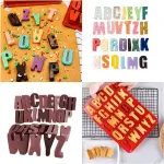 26 Cavities large Alphabet Numbers Silicone Baking Mould,Capital Letter Moulds Chocolate mould Ice Cube DIY Moulds