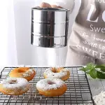 One-Handed Flour Sifter,Stainless Steel Flour Icing Sugar Sifter