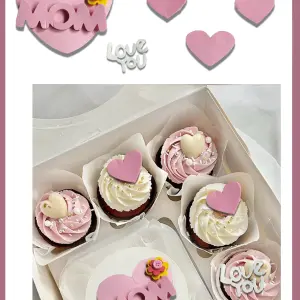 5 pcs Mom theme cake topper STYLE 22