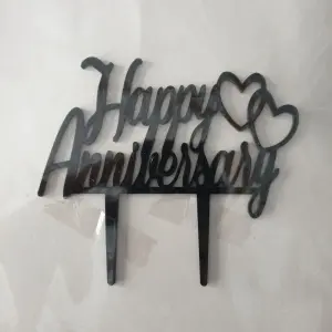 1 Pcs Happy Anniversary cake topper Style 4