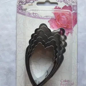 4 Pcs Peony Fondant Sugarcraft Stainless Steel Cutter set