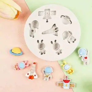Astronaut Space Theme Silicone Mould for Fondant, Chocolate & DIY Crafts