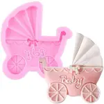 Baby Stroller Pram Silicone Mould for Fondant, Chocolate & DIY Crafts