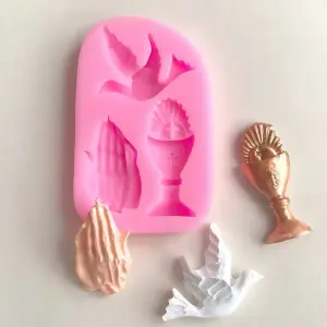 Baptism Holy Silicone Mould for Fondant, Chocolate & DIY Crafts