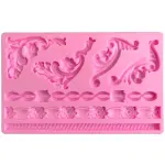 Baroque Reel Embossed Border Silicone Mould for Fondant, Chocolate & DIY Crafts