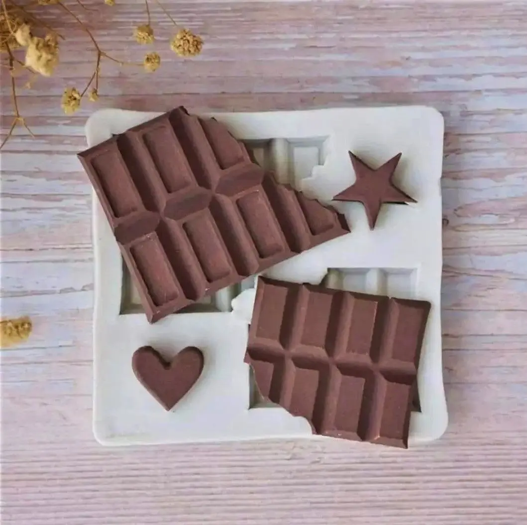 Bitten Chocolate Bar - Silicone Mold