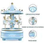 Merry Go Round Carousel Music Box cake Topper