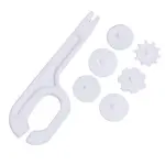 Eco-Friendly 1 Set Cake Mold Wheel Embosser Cutter Baking Accessories Plastic Fondant Mold Kitchen Gadgets