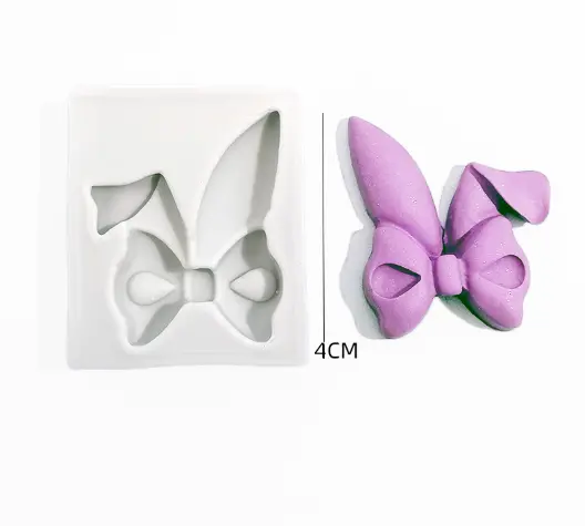 Cute Single Cavity Bow silicone mould