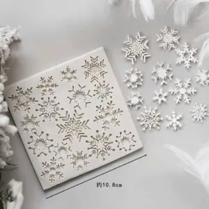 Snowflake christmas silicone mould