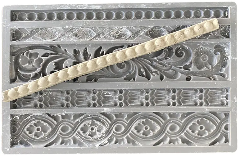 Vintage Lace Border Fondant Silicone boarder Mould,5 Cavity