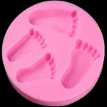 Silicone Baby Feet Fondant,Chocolate,Soap Mould