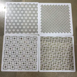 4 pcs Cake Stencil Fondant Cake Border Decoration Stencils style 6