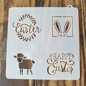 Easter theme Decoration icing Stencils