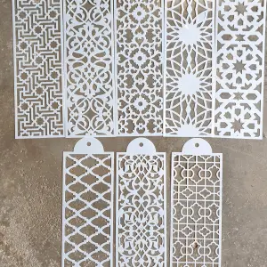 8 pcs texture Decoration icing Stencils style 10