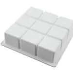 9 Blocks silicone pan Mousse baking entremet mouse mould