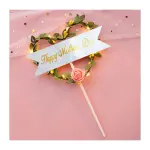 Led Light Heart shaped Happy Mothers cake topper