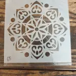 1 pcs Floral Pattern Decoration icing Stencils style 24