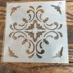 1 pcs Floral Pattern Decoration icing Stencils Style 26