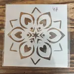 1 pcs Floral Pattern Decoration icing Stencils Style 29