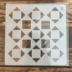 1 pcs Geometric Pattern Decoration icing Stencils Style 42