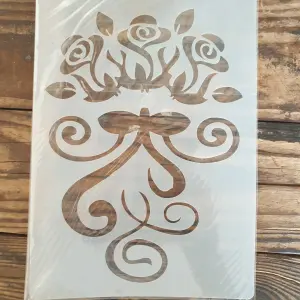 1 pcs Large Floral Pattern Decoration icing Stencils Style 47