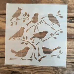 1 pcs Bird theme Decoration icing Stencil Style 2