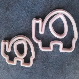 4 pcs Elephant Fondant Cutter set
