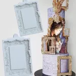 Rectangle detailed Frame Silicone Mould