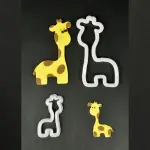 2 pcs Giraffe Fondant Cutter set