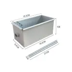 Heart Shape Toast Loaf Pan with Hollow Tube | Aluminum Alloy Bread & Cake Baking Pan (250g Dough)