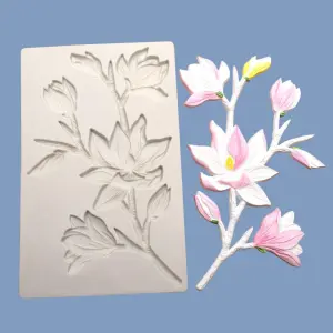 Camellia rose flower silicone mould