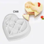 Parents holding baby hand heart shaped mousse cake mould entremet mould
