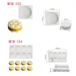 Spiral wave shape round cake mould entremet mould