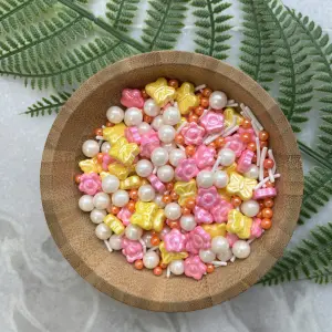 Colorful Butterfly,Flower and Pearl Shapes Sprinklers 100gm
