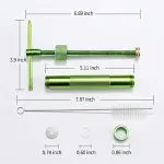 21Pcs Stainless Steel Sugar Craft Extruder Fondant Sugar Paste Extruder Ceramics Pottery Polymer Modeling Decorating Tools Set
