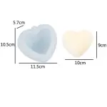 Grid Shaped texture Heart silicone Mould