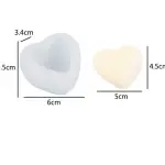 Grid Shaped texture Heart silicone Mould