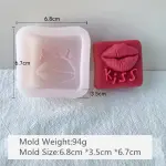 Square Kiss Lips silicone Mould