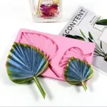 2 cavity palm leaf silicone mould
