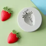 1 cavity strawberry silicone mould