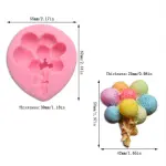 3D Balloon Bunch silicone mould