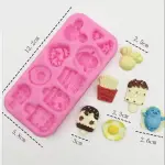 Lyba Icecream Pizza Fries Egg Cake Decorating Silicone Mould