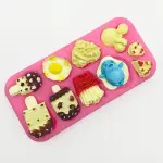 Lyba Icecream Pizza Fries Egg Cake Decorating Silicone Mould