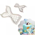 2 pcs Mermaid Tail Fondant Cutter