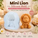 Mini Lion Silicone Candle Mould for DIY Candles, Resin & Cake Decoration
