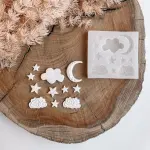 Moon cloud star sky theme silicone mould