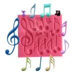 Musical Notes - Silicone Mould