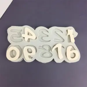 Number Silicone Mould for Fondant, Chocolate & Cake Decoration