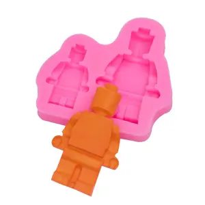 2 Cavity Lego Man silicon Mould
